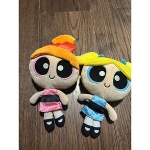 vintage Y2KPowerpuff Girls Blossom Bubbles Plush Dolls Set Cartoon Network